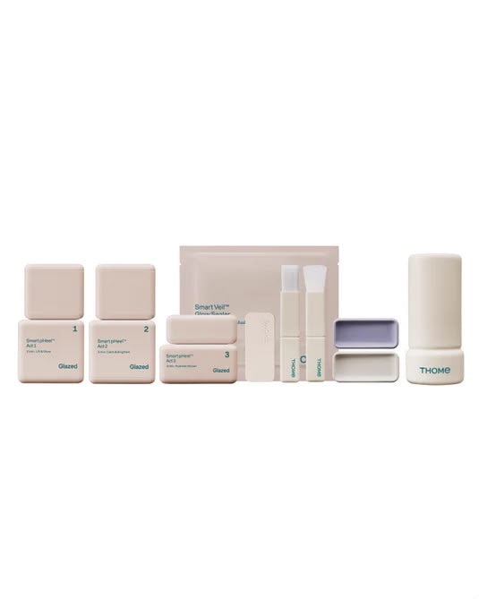 الطقم الكوري الكامل | THOME The Glow + Glazed Skin Program