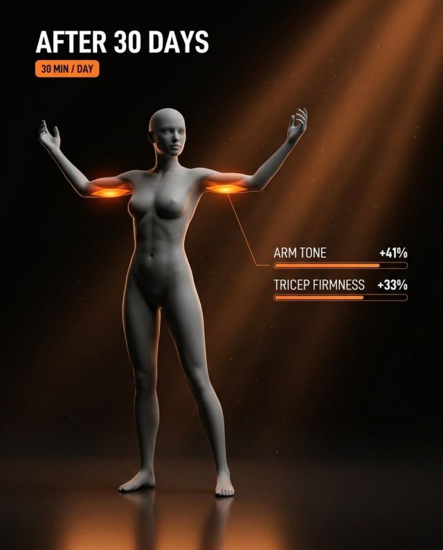 Posture +35% and back tone +26% after 30 days